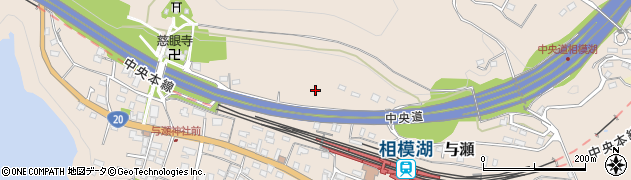 神奈川県相模原市緑区与瀬周辺の地図