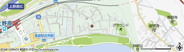 山梨県上野原市新田321周辺の地図