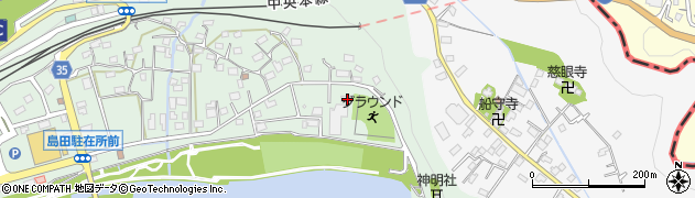 山梨県上野原市新田261周辺の地図