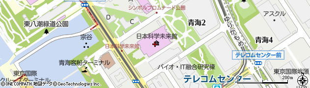 日本科学未来館（Ｍｉｒａｉｋａｎ）周辺の地図
