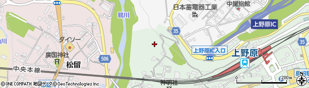 山梨県上野原市新田1293周辺の地図