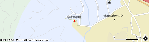 宇都野神社周辺の地図