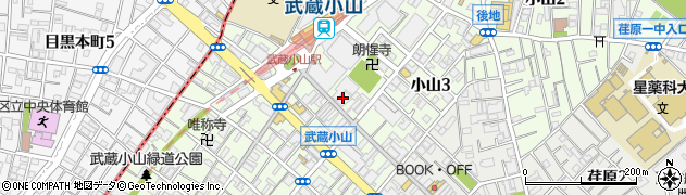 ダイソー武蔵小山駅前店周辺の地図