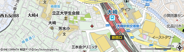東京都品川区大崎周辺の地図