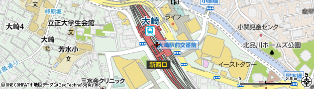 東京都品川区周辺の地図