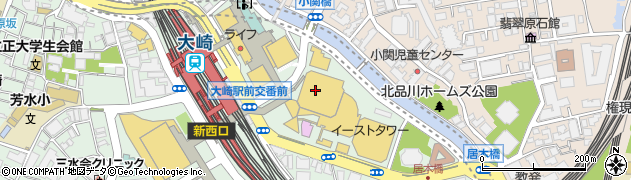 三菱ＵＦＪ銀行ゲートシティ大崎 ＡＴＭ周辺の地図