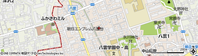 東京都目黒区八雲2丁目16周辺の地図