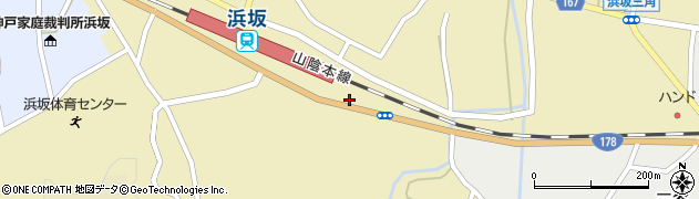 兵庫県美方郡新温泉町浜坂2093周辺の地図