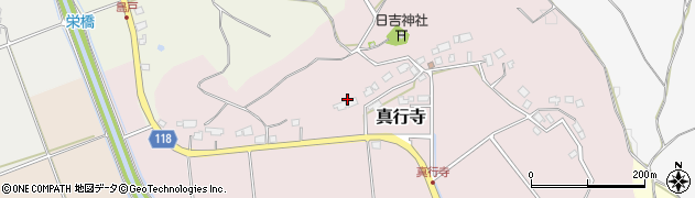 千葉県山武市真行寺周辺の地図