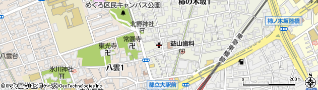 東京都目黒区柿の木坂1丁目32-5周辺の地図