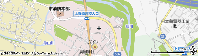 山梨県上野原市松留467周辺の地図