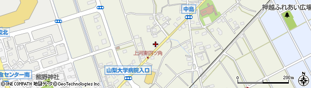 山梨信用金庫昭和支店周辺の地図