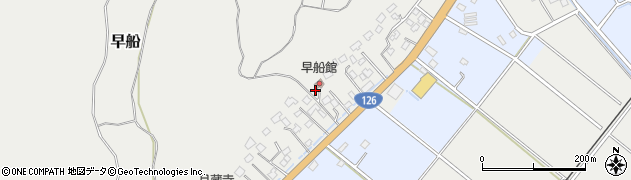 千葉県山武市早船周辺の地図