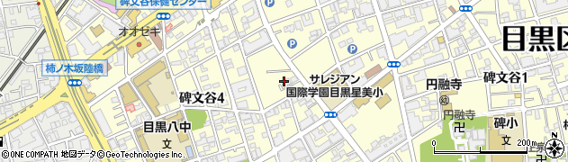 東京都目黒区碑文谷周辺の地図