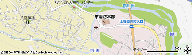 山梨県上野原市松留521周辺の地図