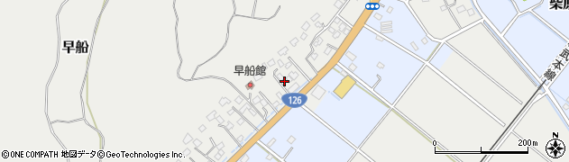 千葉県山武市早船1494周辺の地図