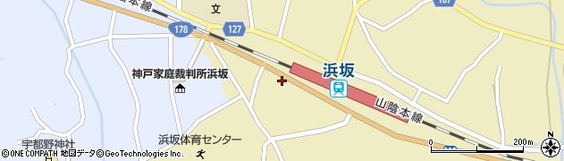 兵庫県美方郡新温泉町浜坂2389周辺の地図
