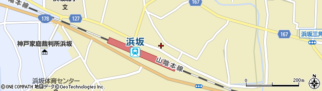 兵庫県美方郡新温泉町浜坂2211周辺の地図