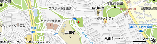 東京都多摩市永山周辺の地図