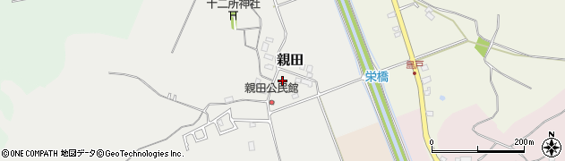 千葉県山武市親田周辺の地図