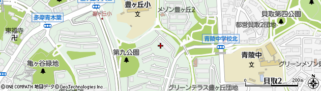 東京都多摩市豊ケ丘周辺の地図
