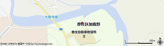 兵庫県香美町（美方郡）香住区加鹿野周辺の地図