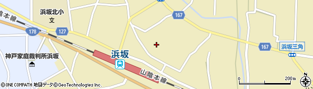 兵庫県美方郡新温泉町浜坂2130周辺の地図