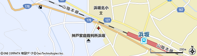 兵庫県美方郡新温泉町浜坂2597周辺の地図