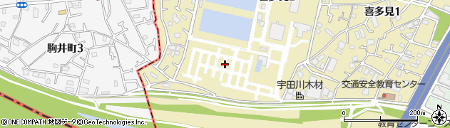 東京都世田谷区喜多見2丁目周辺の地図