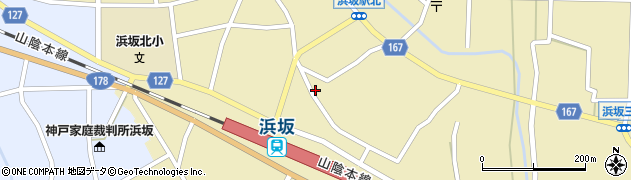 兵庫県美方郡新温泉町浜坂2033周辺の地図