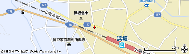 兵庫県美方郡新温泉町浜坂2586周辺の地図