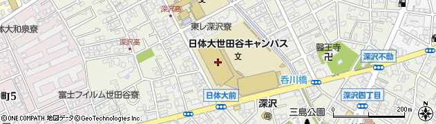 学校法人日本体育大学周辺の地図