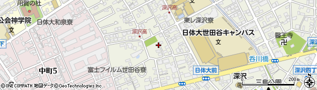 東京都世田谷区深沢7丁目14周辺の地図