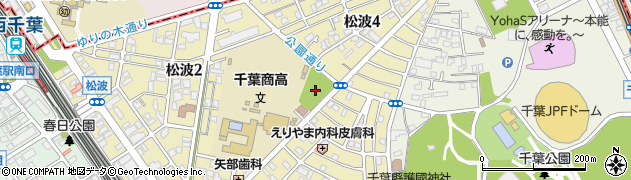 松波公園周辺の地図