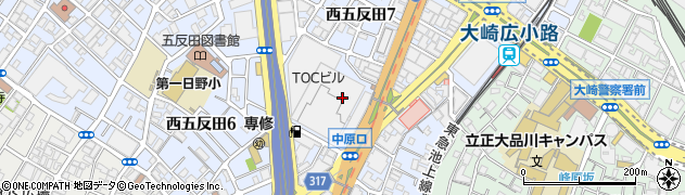 ゆで太郎 五反田TOC店周辺の地図