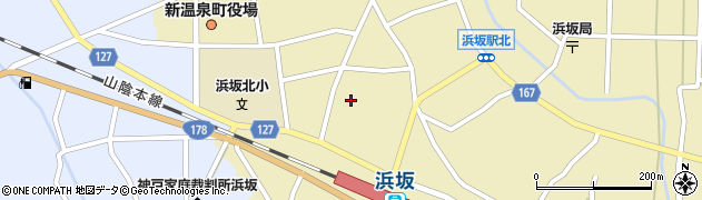 兵庫県美方郡新温泉町浜坂1960周辺の地図
