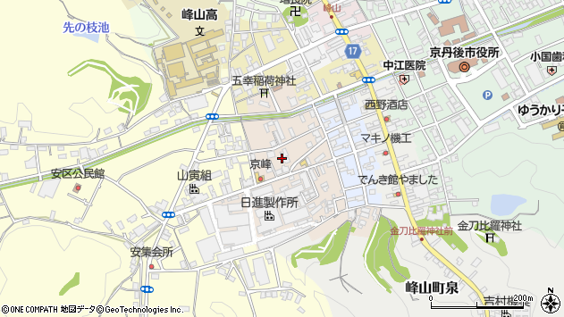 〒627-0037 京都府京丹後市峰山町千歳の地図