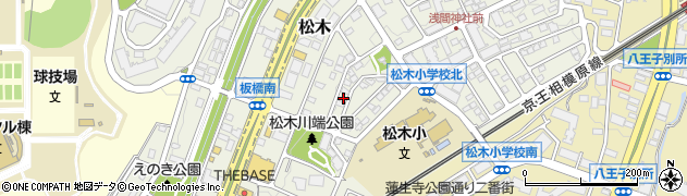 東京都八王子市松木周辺の地図