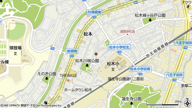 〒192-0362 東京都八王子市松木の地図
