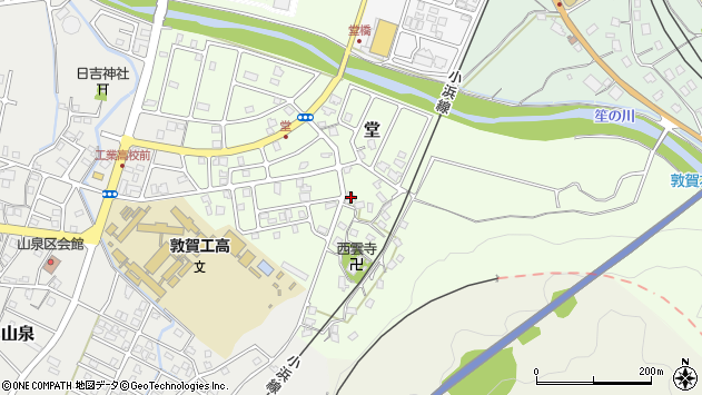 〒914-0036 福井県敦賀市堂の地図