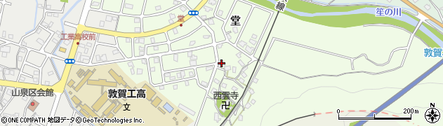 福井県敦賀市堂周辺の地図