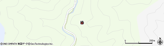 岐阜県山県市椿周辺の地図
