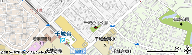 千城台北公園周辺の地図