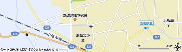 兵庫県美方郡新温泉町浜坂2633周辺の地図