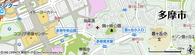 東京都多摩市落合1丁目29-3周辺の地図
