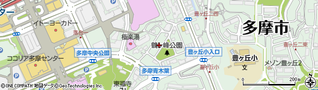 東京都多摩市落合1丁目26周辺の地図