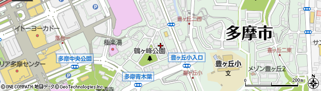 東京都多摩市落合1丁目22周辺の地図