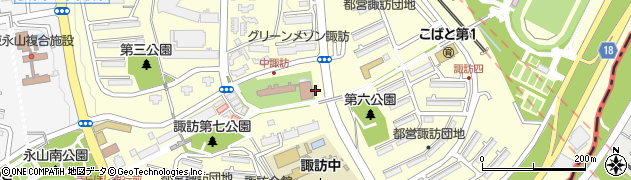 東京都多摩市諏訪周辺の地図