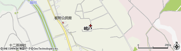 千葉県山武市嶋戸周辺の地図