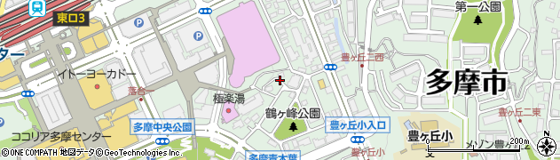 東京都多摩市落合1丁目27周辺の地図